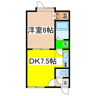東洋ハイツII【2階】の間取り