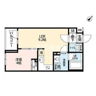 プレール・ドゥーク雪が谷大塚【4階】の間取り