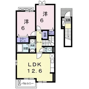 ウィン ヴィレッジ B【2階】の間取り