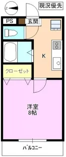 ハーベスト常入【1階】の間取り