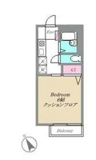 1Kの間取り画像