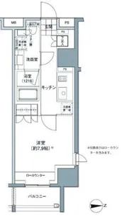 東京都中野区東中野1【マンション】の間取り