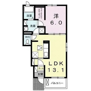 ラ・カーサ【1階】の間取り