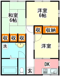 福岡県飯塚市立岩【一戸建】の間取り