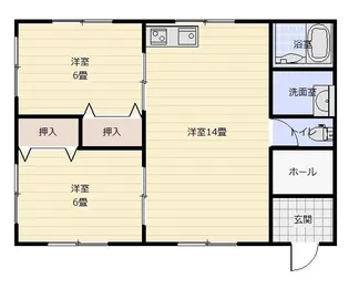 鹿児島県志布志市志布志町帖【一戸建】の間取り