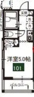 埼玉県さいたま市中央区下落合2【アパート】の間取り