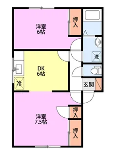 アヴニール【2階】の間取り