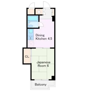 藤和横浜西口ハイタウン【4階】の間取り