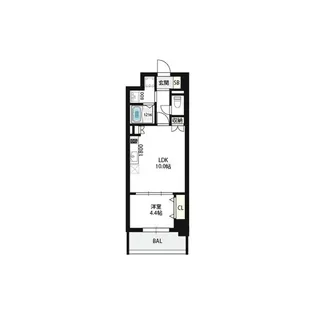 エーレックス西宮【3階】の間取り