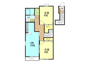 エテルノ・リブラ A棟【2階】の間取り