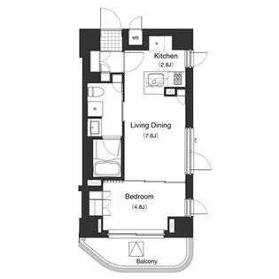 東京都港区西麻布3【マンション】の間取り