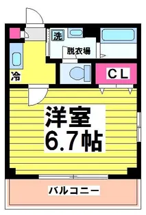 メゾン多摩第3(弊社管理物件)【2階】の間取り