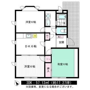 コーポ オーノ【1階】の間取り