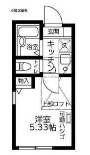 ラスティア綱島西【2階】の間取り