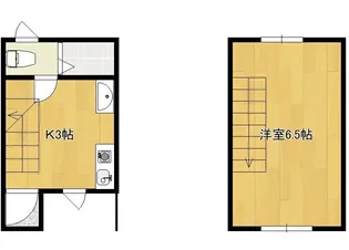 ikka西牟田 B棟【1階】の間取り