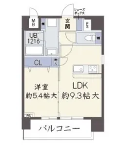 大阪府大阪市北区豊崎6【マンション】の間取り