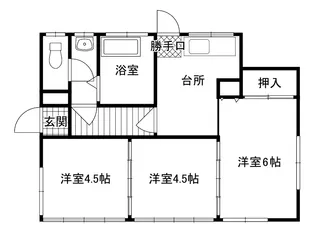 埼玉県狭山市中央1【一戸建】の間取り