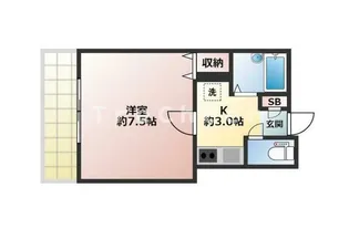 メゾン千早【2階】の間取り