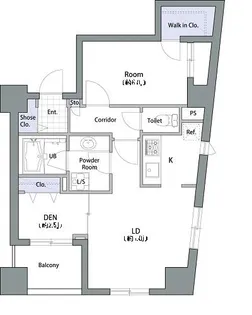 アムス八丁堀I【4階】の間取り