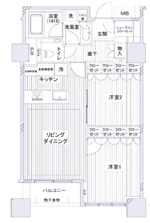 東京都江東区東雲2【マンション】の間取り