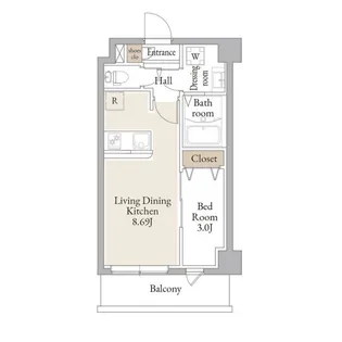 アルファコートお花茶屋II【4階】の間取り