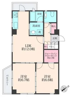 エルヴェ内堀【2階】の間取り