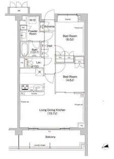 ヒューリックレジデンス新宿戸山【5階】の間取り