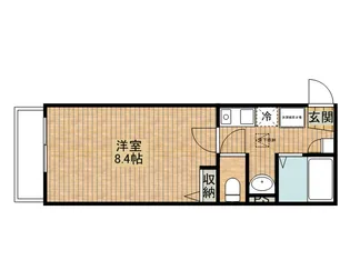 エクレール武蔵中原【2階】の間取り