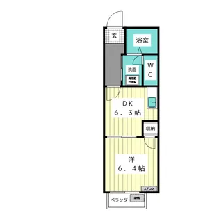 アネックス香坂【2階】の間取り