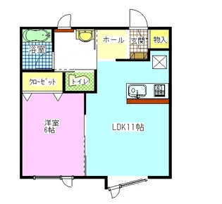 ONLYワンII【2階】の間取り