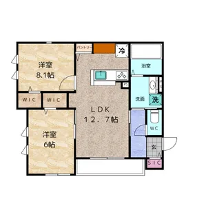 K2 NAKAMURA【1階】の間取り