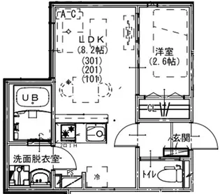 埼玉県新座市栗原6【アパート】の間取り