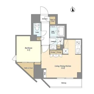東京都大田区西蒲田7【マンション】の間取り