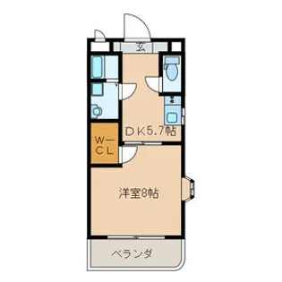 ルーチェクール花畑【3階】の間取り