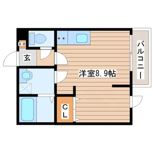 メリディアン岩沼弐番館【2階】の間取り