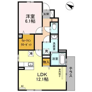 ルミエールHIRO【1階】の間取り