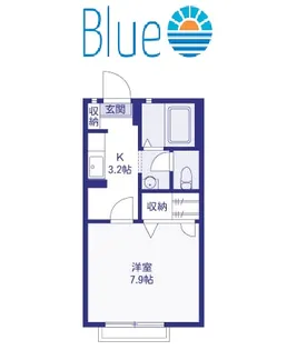 ヴェーラ茅ヶ崎【2階】の間取り