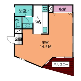 向坂タウンハイツE棟【1階】の間取り
