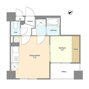東京都中野区東中野2【マンション】の間取り