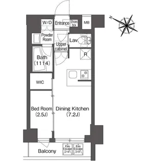 コンフォリア二葉【1階】の間取り