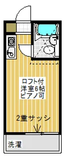 埼玉県川越市大字今泉【アパート】の間取り