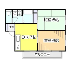 東京都国分寺市東元町1【アパート】の間取り
