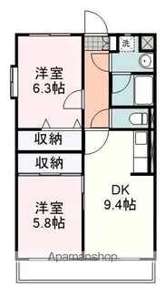 ラフィナートIII【4階】の間取り