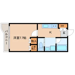 ロンサール志波【6階】の間取り