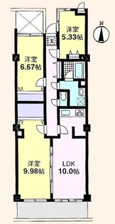 コリーヌ・自由が丘【3階】の間取り