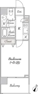 BluRock豊洲【8階】の間取り