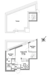 コンフォリアリヴ渋谷本町【5階】の間取り