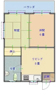 サンセット楚辺【4階】の間取り