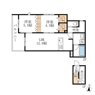 メゾン・ド・ファミーユ【2階】の間取り
