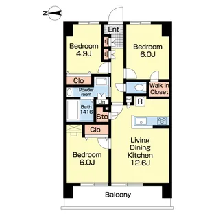 NB西新井西ウィング【2階】の間取り